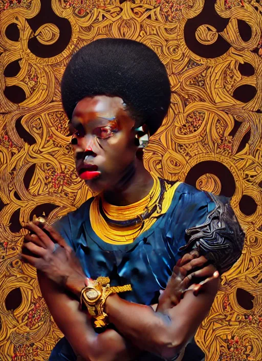 Prompt: : tobi lou fantasy, fantasy magic,  , intricate, sharp focus, illustration, highly detailed, digital painting, concept art, jahbu art and Paul lewin and kehinde wiley, masterpiece