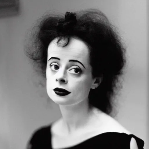 Prompt: dslr photo portrait still of young elsa lanchester, 8 5 mm, f 1. 8, by edvard munch