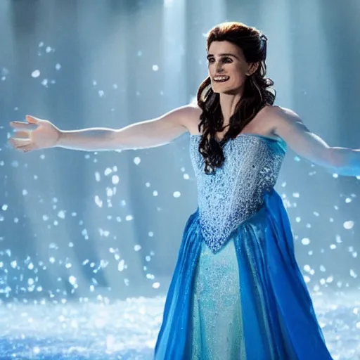 Image similar to A still of Idina Menzel as Elsa