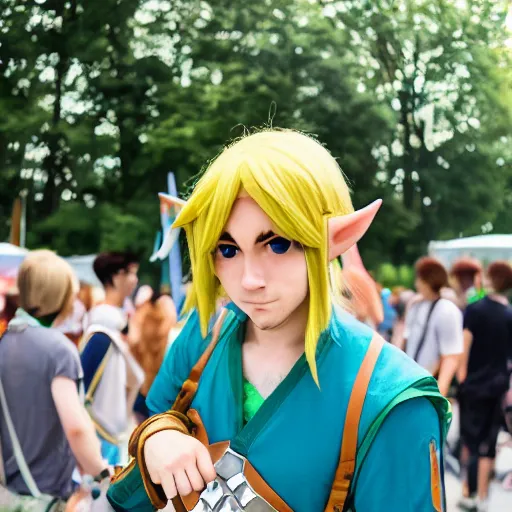 Link Zelda Cosplay - AI Photo Generator - starryai