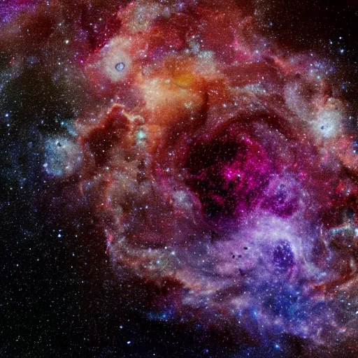 Prompt: a galaxy made out of hamsters, space photography, 8 k, nebula