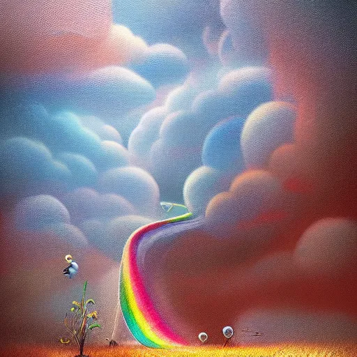 Image similar to thunderstorms and rainbows by gediminas pranckevicius