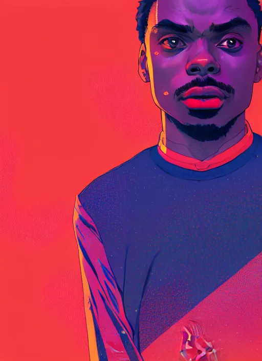 Prompt: portrait of vince staples, epic, anime, artstation winner by victo ngai, kilian eng and by jake parker, by conrad roset, swirly vibrant color lines, winning award masterpiece, fantastically gaudy, aesthetic octane render, 8 k hd resolution