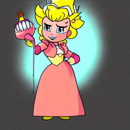 Prompt: princess peach as walter white