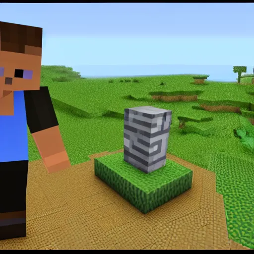 Image similar to will smith as a minecraft skin, minecraft in game screenshot