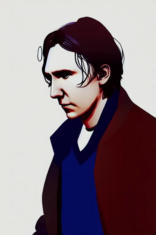 Prompt: paul dano in concept art by jama jurabaev, cel shaded, cinematic shot, trending on artstation, high quality, brush stroke, hyperspace, vibrant colors, scarface