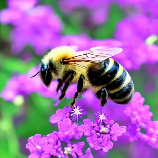 Prompt: photo of a bee that looks like a rabbit