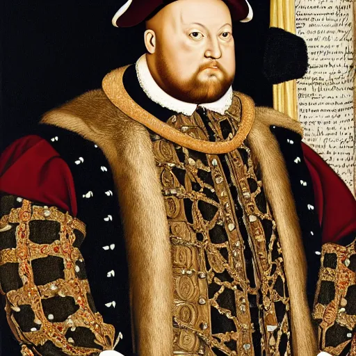 Image similar to henry viii dressed as a vacuum cleaner