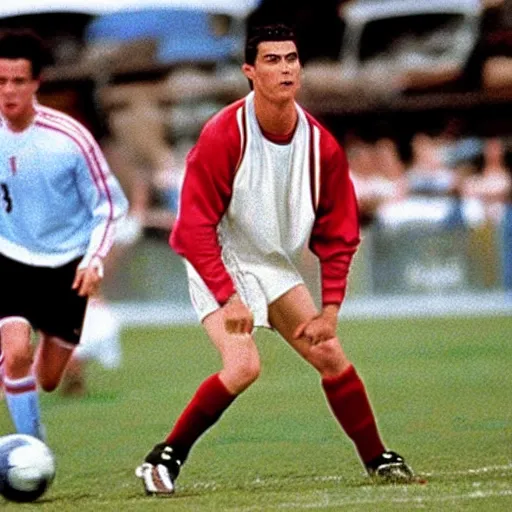 Image similar to movie still of cristiano ronaldo as knish in rounders (1998),