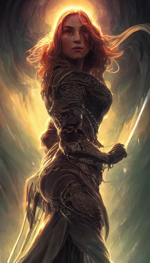 Image similar to furious gorgeous woman, lord of the rings, cyberpunk, neon, fibonacci, sweat drops, insane, intricate, highly detailed, digital painting, artstation, concept art, smooth, sharp focus, illustration, Unreal Engine 5, 8K, art by artgerm and greg rutkowski and alphonse mucha