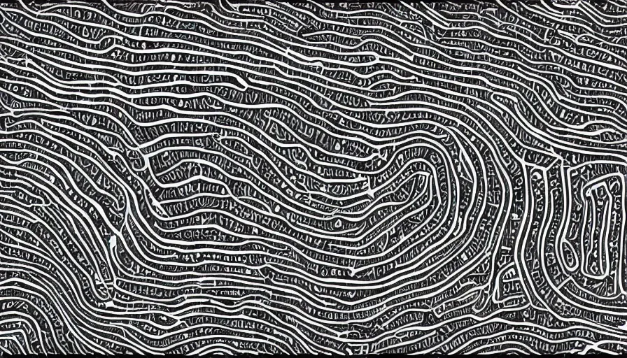 Prompt: human cell with mitochondria and all details with an overlay of black inklines