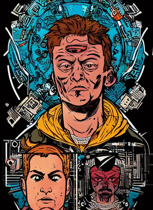 Image similar to highly detailed delirium face portrait by petros afshar, tom whalen, laurie greasley, war face by tristan eaton