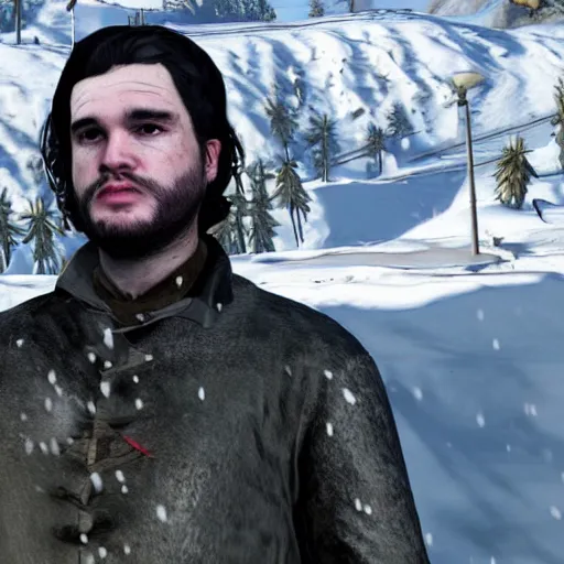 Image similar to john snow in gta v