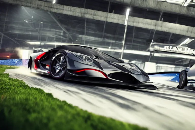 Image similar to photo wallpaper sport car gran turismo 7 forza horizon need for speed fast and furious 5 unreal engine supercar hypercar game concept car octane render, 4 khd 2 0 2 2 3 d cgi rtx style chrome reflexion global illumination ray tracing hdr arstation pixar and disney unreal