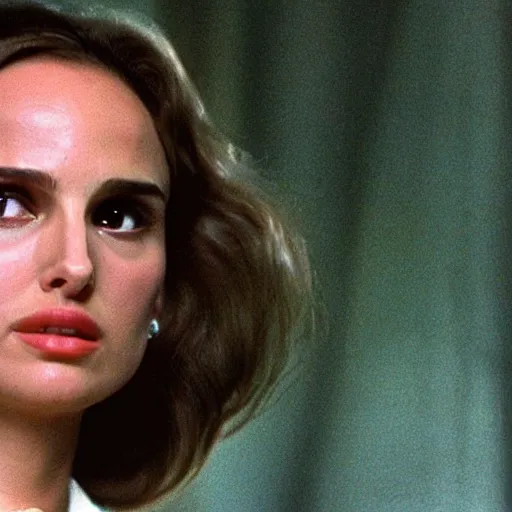 Prompt: a still of Natalie Portman in Twin Peaks (1990)