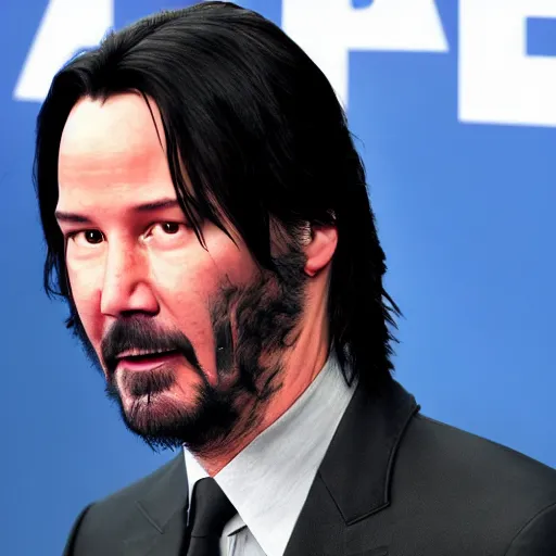 Image similar to Keanu Reeves in avatar 4K quality super realistic