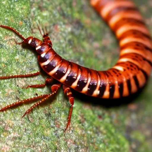 Image similar to gollum - faced centipede