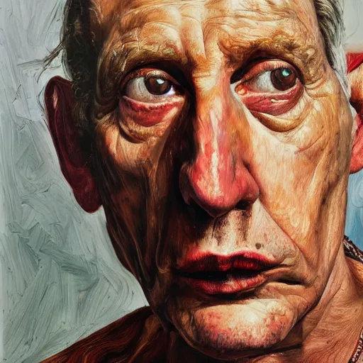 Prompt: high quality high detail painting by lucian freud, hd, chris goss