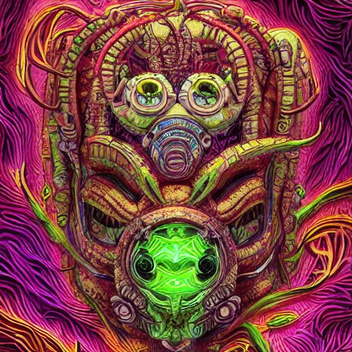 Image similar to creature sushi roots cactus elemental flush of force nature micro world fluo light deepdream a wild amazing steampunk baroque ancient alien creature, intricate detail, colorful digital painting that looks like it is from borderlands and by feng zhu and loish and laurie greasley, victo ngai, andreas rocha, john harris