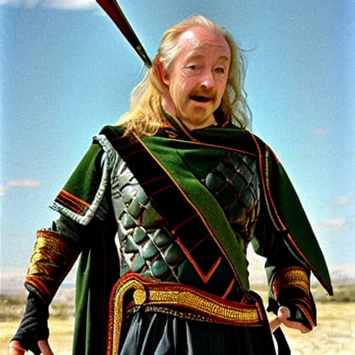 Image similar to theoden king of rohan wearing sombrero