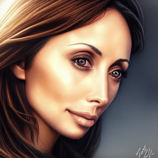 Image similar to a beautiful detailed portrait of natalie imbruglia age 2 3, by artgerm, high details