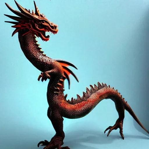 Image similar to “fire breathing dragon, kinetic sculpture”