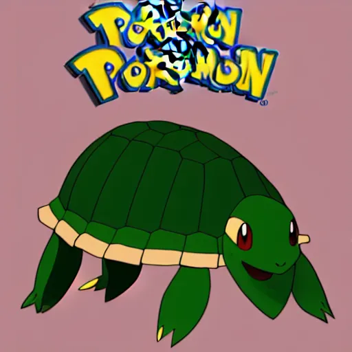 Image similar to illustration of an new pokemon inspired by an turtle