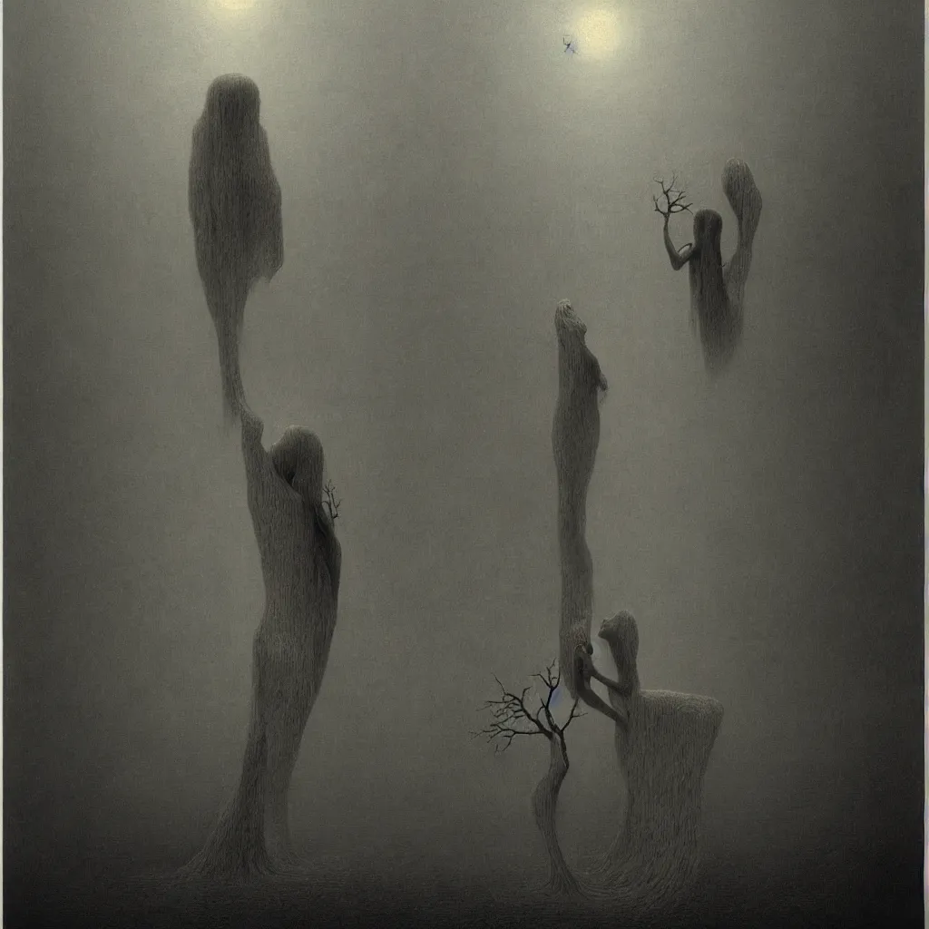 Prompt: Unholy chape.. Zdzisław Beksiński.