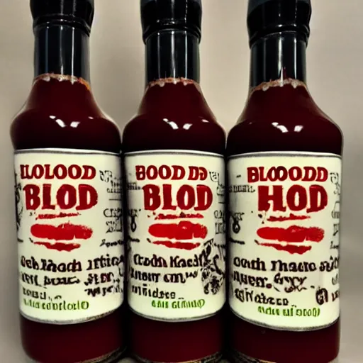 Prompt: blood of christ hot - sauce