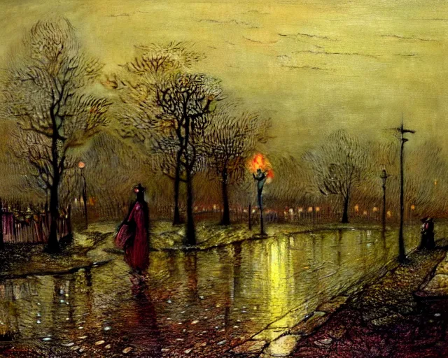 Prompt: john atkinson grimshaw