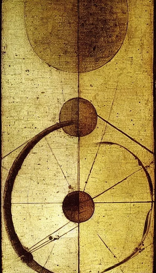 Image similar to the two complementary forces that make up all aspects and phenomena of life, by Leonardo da vinci