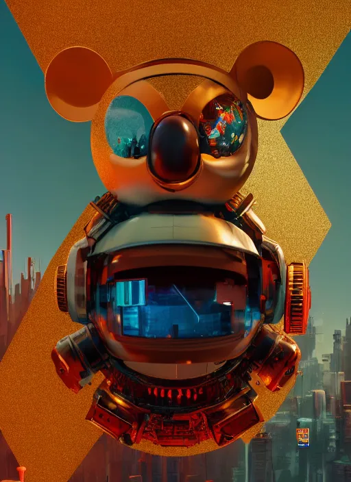 Prompt: giant destroyed head of cyberpunk mickey mouse, inside of netflix office, by beeple, dystopia, golden ratio, octane render, unreal engine 5, trending on artstation, 8 k