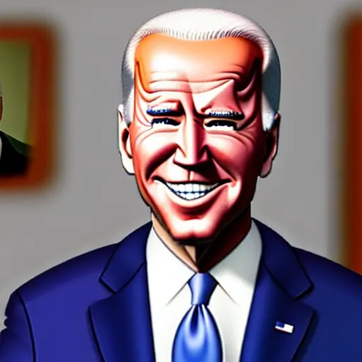 Image similar to Joe Biden as a Pixar character