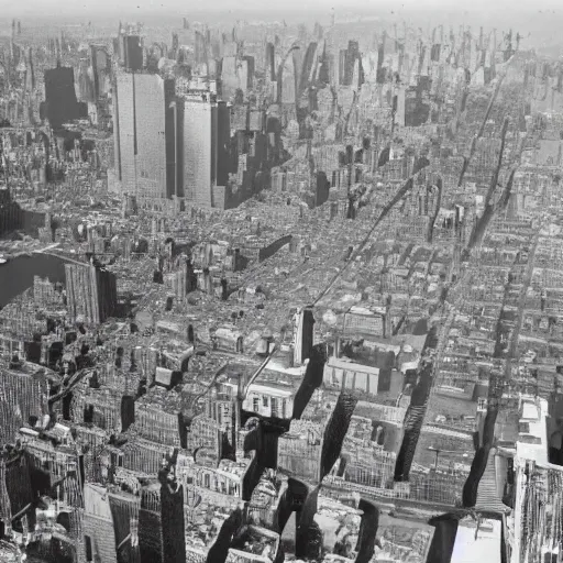 Image similar to new york city destroyed with a nuclear blast