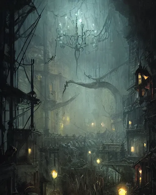 Image similar to the little circus of horrors, hyper realistic, ambient lighting, horror art, in the style of greg rutkowski, intricate, hyper detailed, smooth