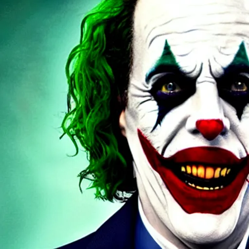 Prompt: film still of Jerry Seinfeld as joker in the new Joker movie