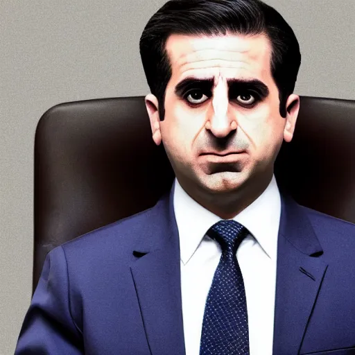 Image similar to kurdish! michael scott in the ofiice us, 8 k, high resolution, promotional