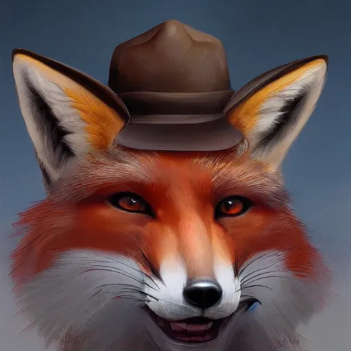 Prompt: a digital painting of a fox wearing a mafia hat, by stanley artgerm lau, frank frazetta, rossdraws, james jean, gerald brom, andrei riabovitchev, marc simonetti, and sakimichan, trending on artstation
