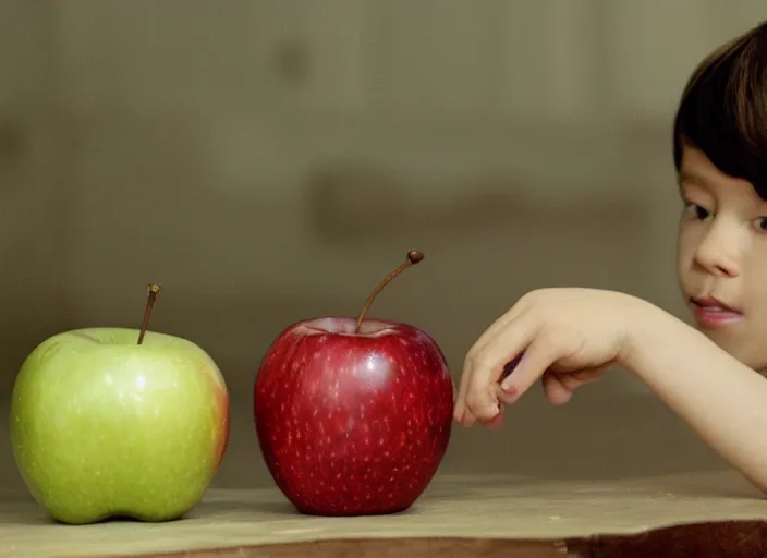 Prompt: a worm, the apple and the worm ( 2 0 0 9 )