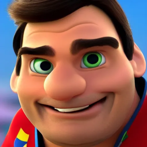 Prompt: Jair Bolsonaro from Disney Pixar's Up, 3d rendered