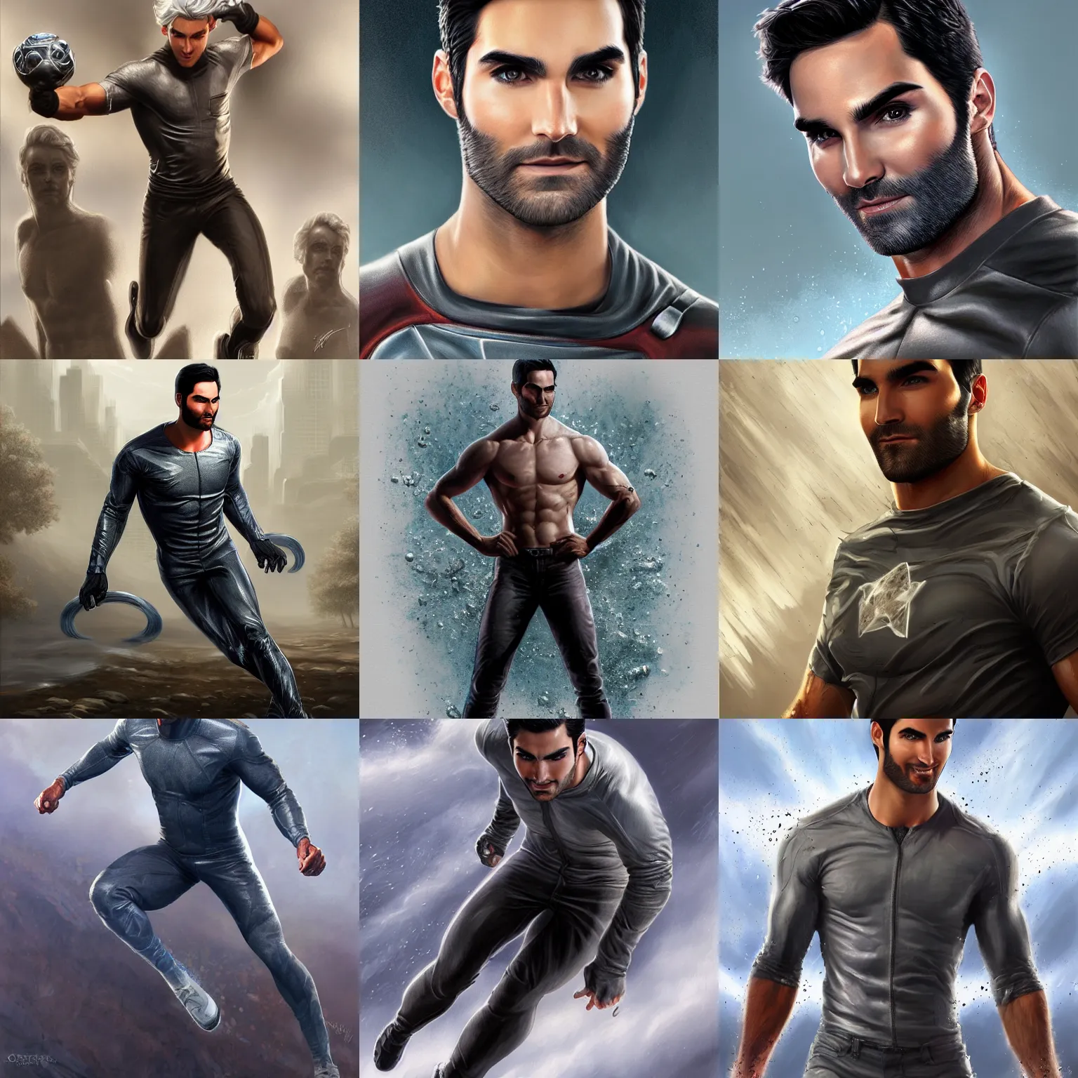 Prompt: tyler hoechlin as quicksilver digital painting, detailed, 8 k, trending on artstation, smooth, sharp focus artwork by mark arian, artgerm, mark keathley, greg rutkowski