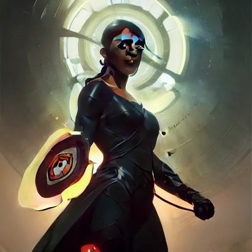 Image similar to a new super hero with the power of making black holes, 4k, super detailed, long shot, elegant, digital painting, concept art, sharp focus, art by artgem and greg rutkowski and alphonse mucha