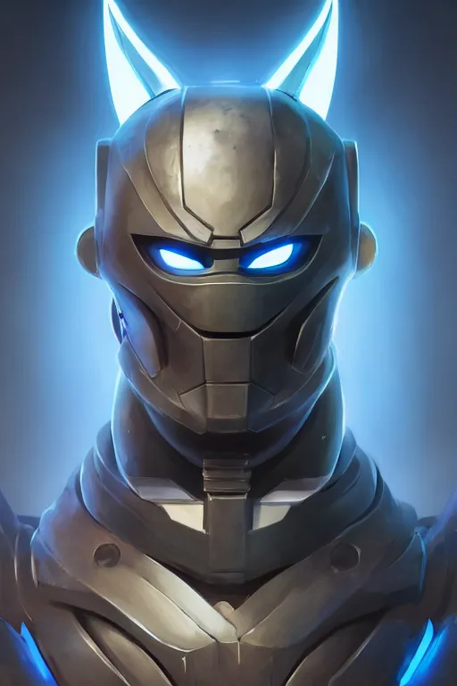 Image similar to epic mask helmet robot ninja portrait stylized as fornite style game design fanart by concept artist gervasio canda, behance hd by jesper ejsing, by rhads, makoto shinkai and lois van baarle, ilya kuvshinov, rossdraws global illumination radiating a glowing aura global illumination ray tracing hdr render in unreal engine 5