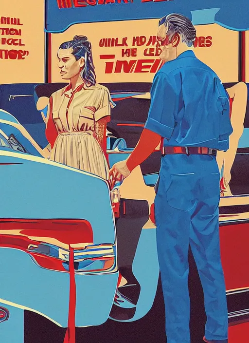 Twin Peaks art, of Michael Shannon dressed as mechanic | Stable ...