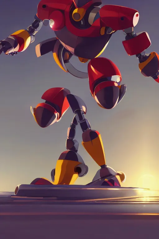 Image similar to metabots medabots medarotto medarot robot minimalist comics, behance hd by jesper ejsing, by rhads, makoto shinkai and lois van baarle, ilya kuvshinov, rossdraws global illumination ray tracing hdr radiating a glowing aura