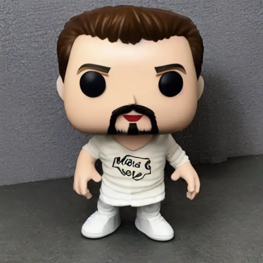 Image similar to elon music as a funko pop toy sitting on the toilet scrolling on his iphone
