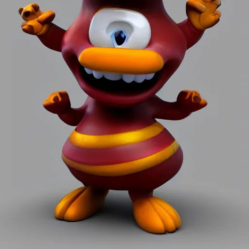 Image similar to friendly spirit who grants wishes, mascot for a website, 3 d render character art 8 k