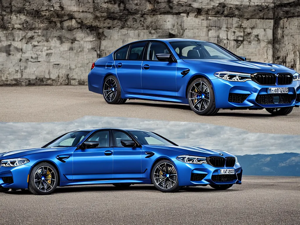 Image similar to “2018 BMW M5 brochure photo, ultra realistic, HD, 8k”