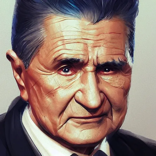 Prompt: Nicolae ceausescu , made by Stanley Artgerm Lau, WLOP, Rossdraws, ArtStation, CGSociety, concept art, cgsociety, octane render, trending on artstation, artstationHD, artstationHQ, unreal engine, 4k, 8k,