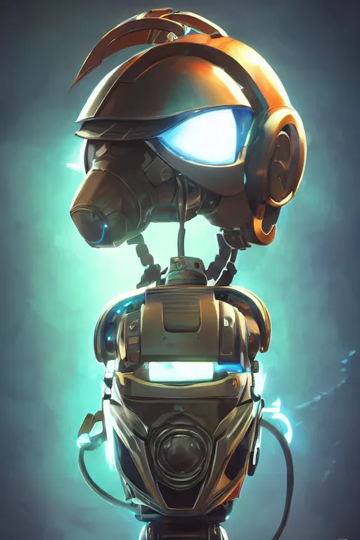 Image similar to epic mask helmet robot ninja portrait stylized as fornite style game design fanart by concept artist gervasio canda, behance hd by jesper ejsing, by rhads, makoto shinkai and lois van baarle, ilya kuvshinov, rossdraws global illumination radiating a glowing aura global illumination ray tracing hdr render in unreal engine 5